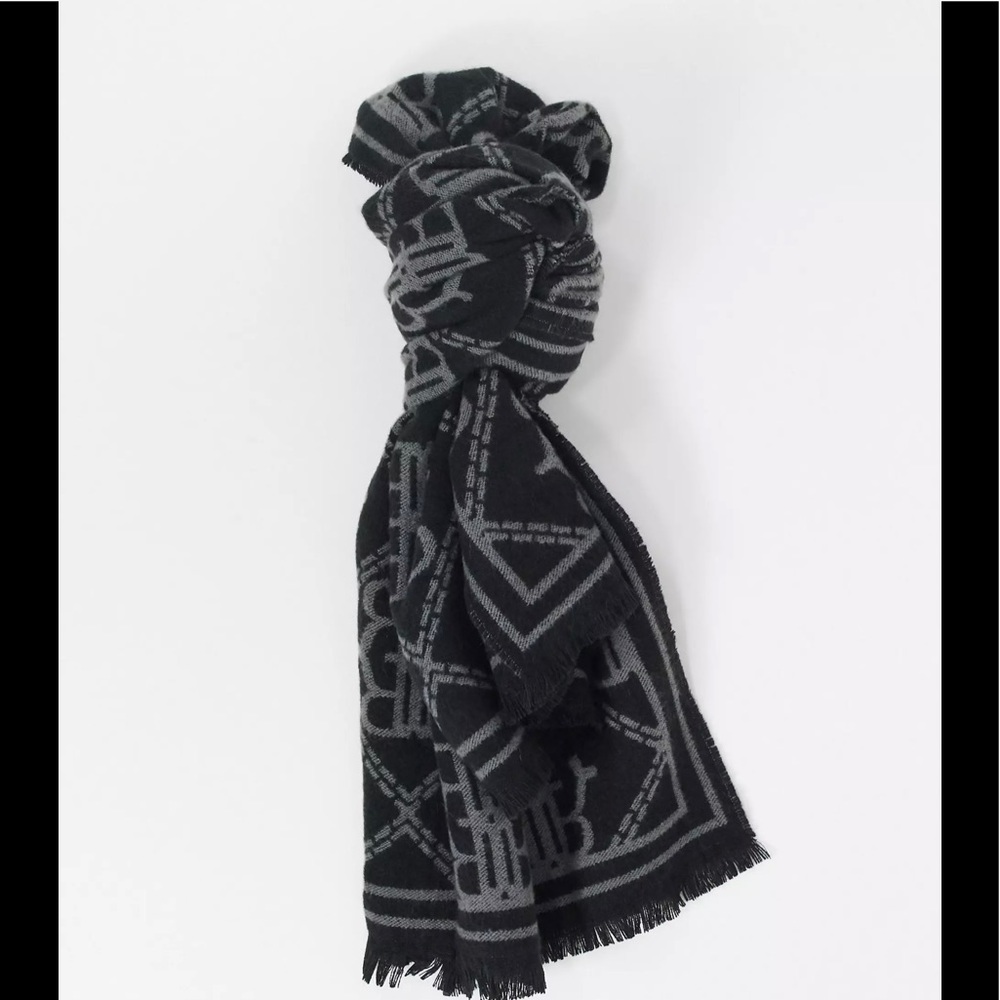 River Island large monogram scarf